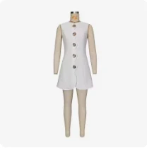 White A-Line Mini Dress